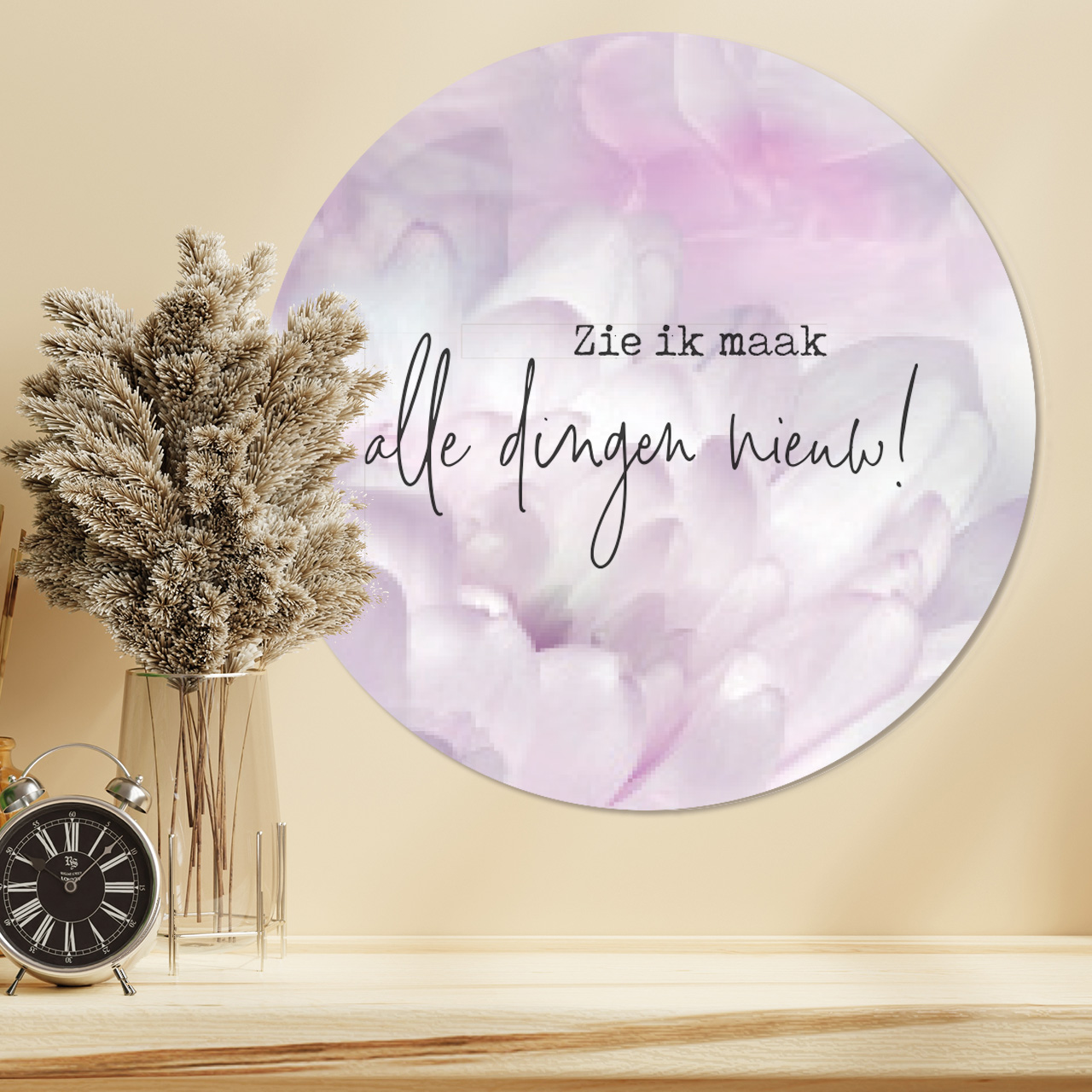 Muurcirkel 'Zie, Ik maak'