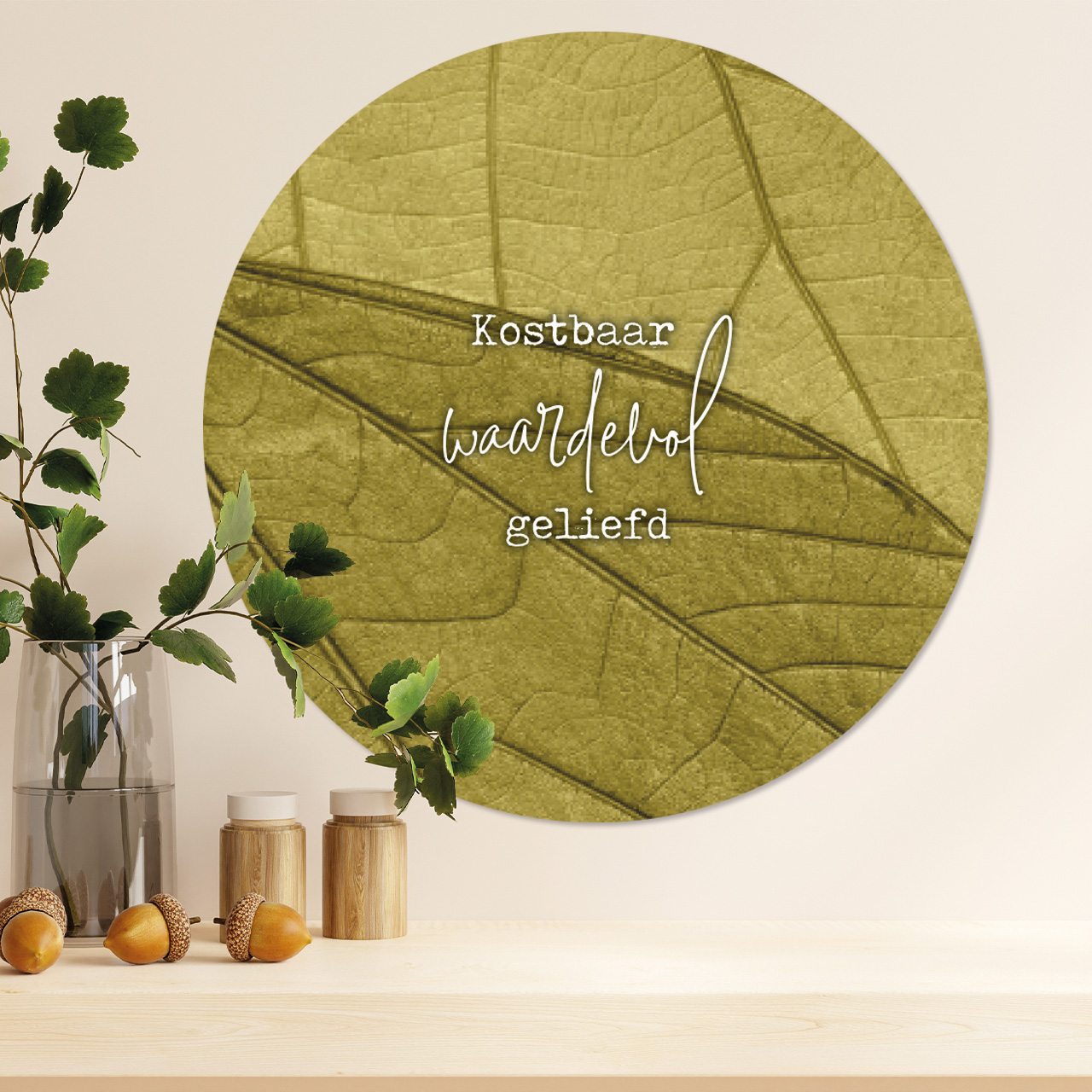 Muurcirkel 'Kostbaar, waardevol, geliefd'