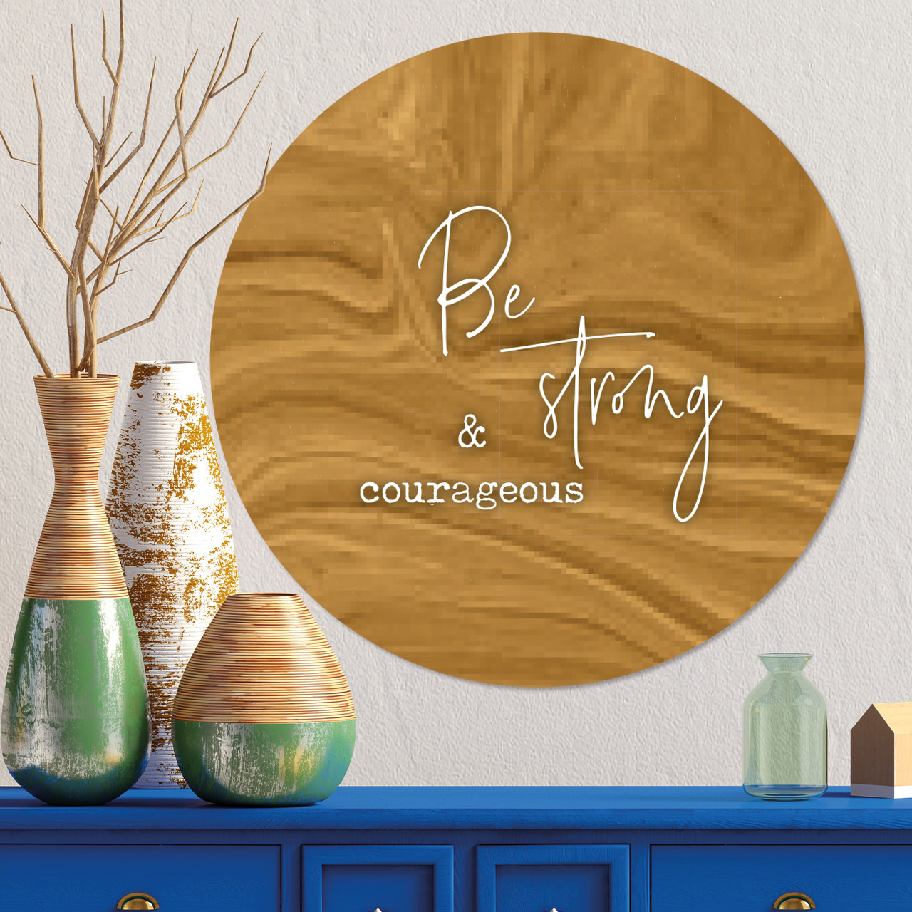 Muurcirkel 'Be Strong'