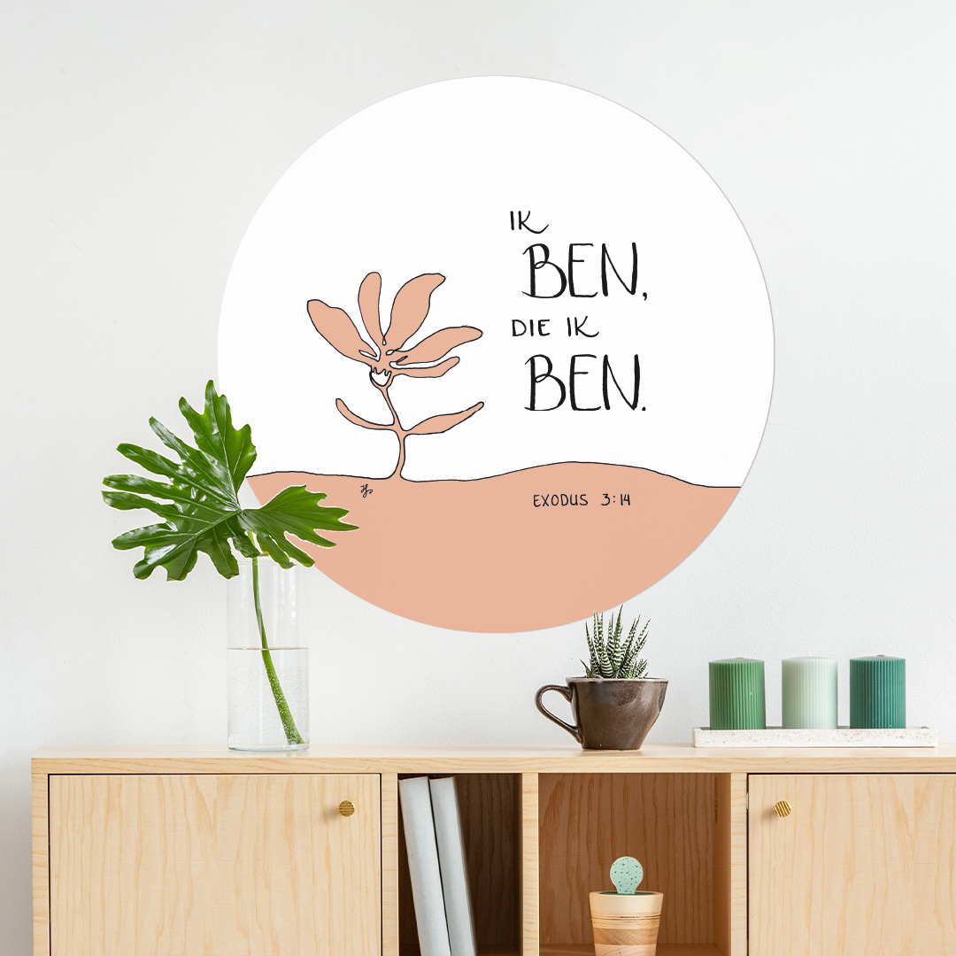 Muurcirkel 'Ik ben, die Ik ben'