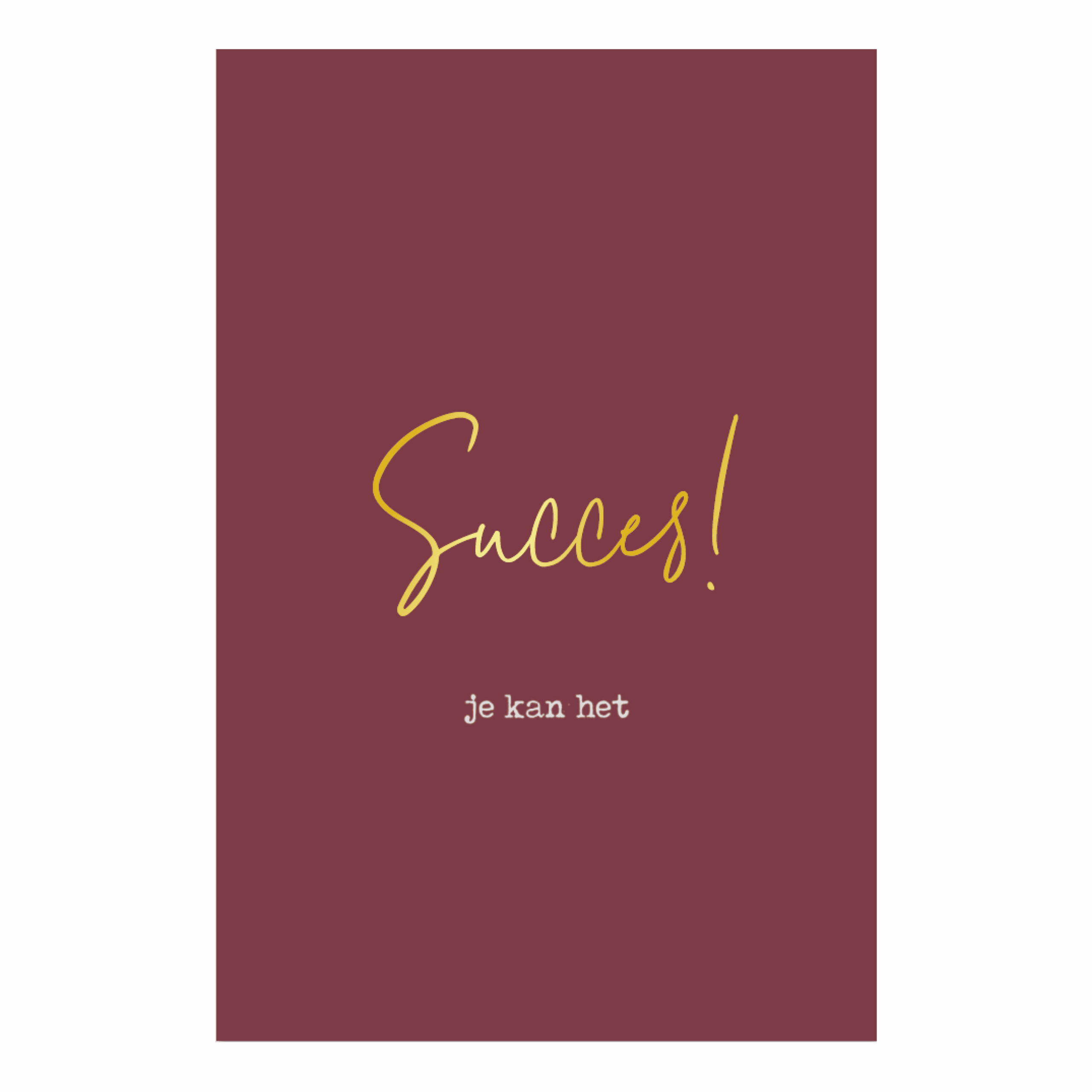Kaart 'Succes'