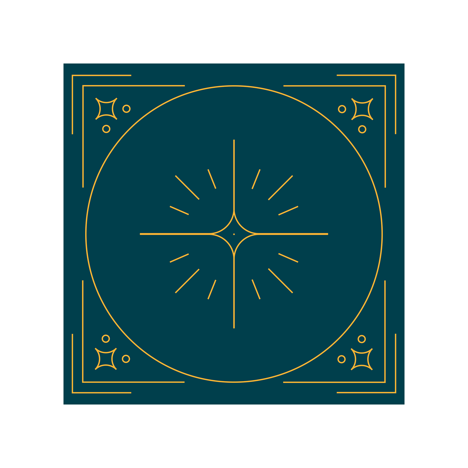 Kerstkaart met goudfolie 'Ster van Bethlehem'