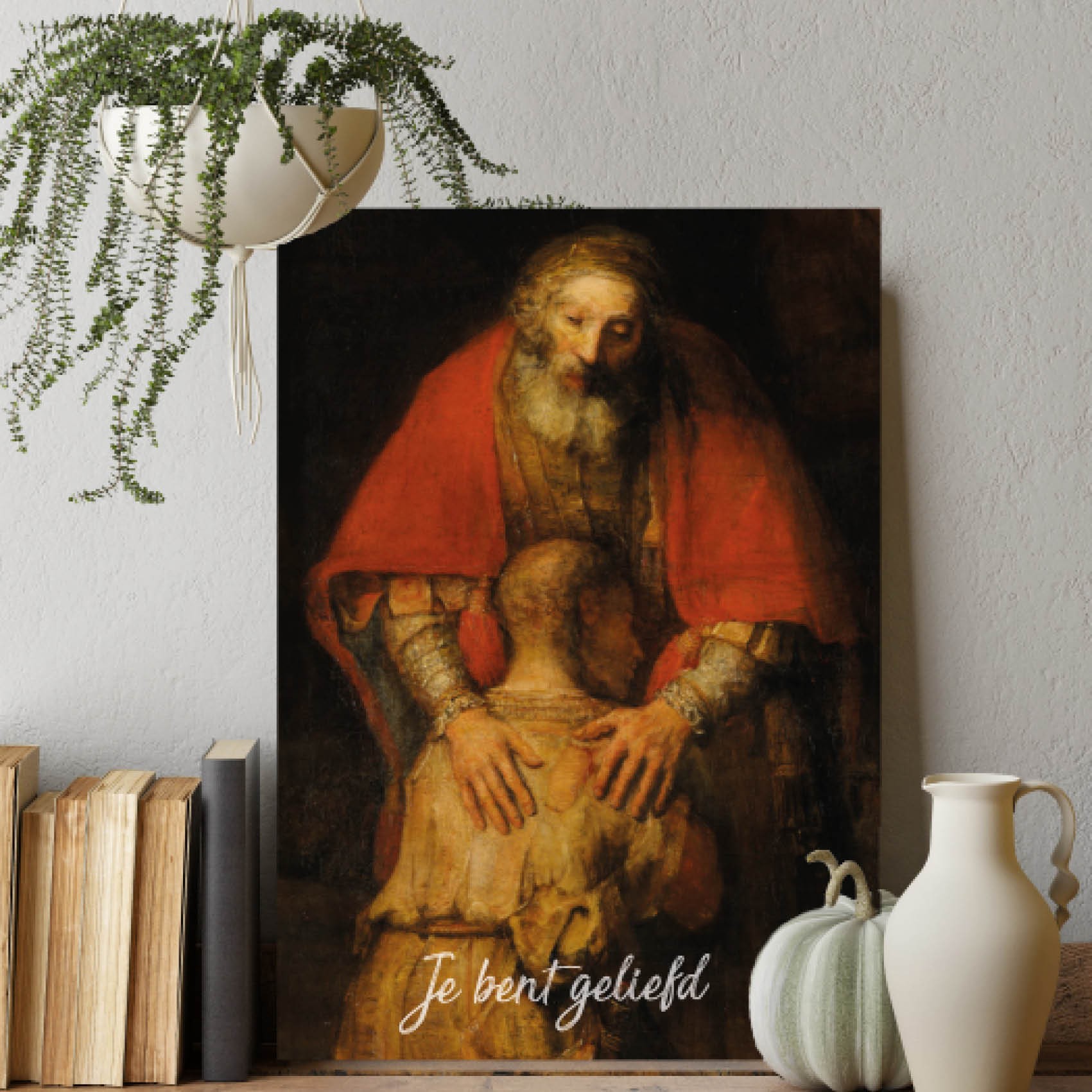 Metal Deco A3  'Je bent geliefd' - Rembrandt