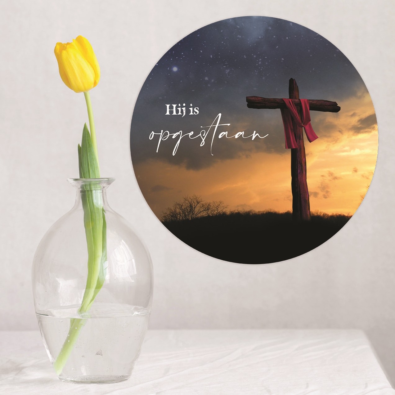 Paascirkel 'Hij is opgestaan'