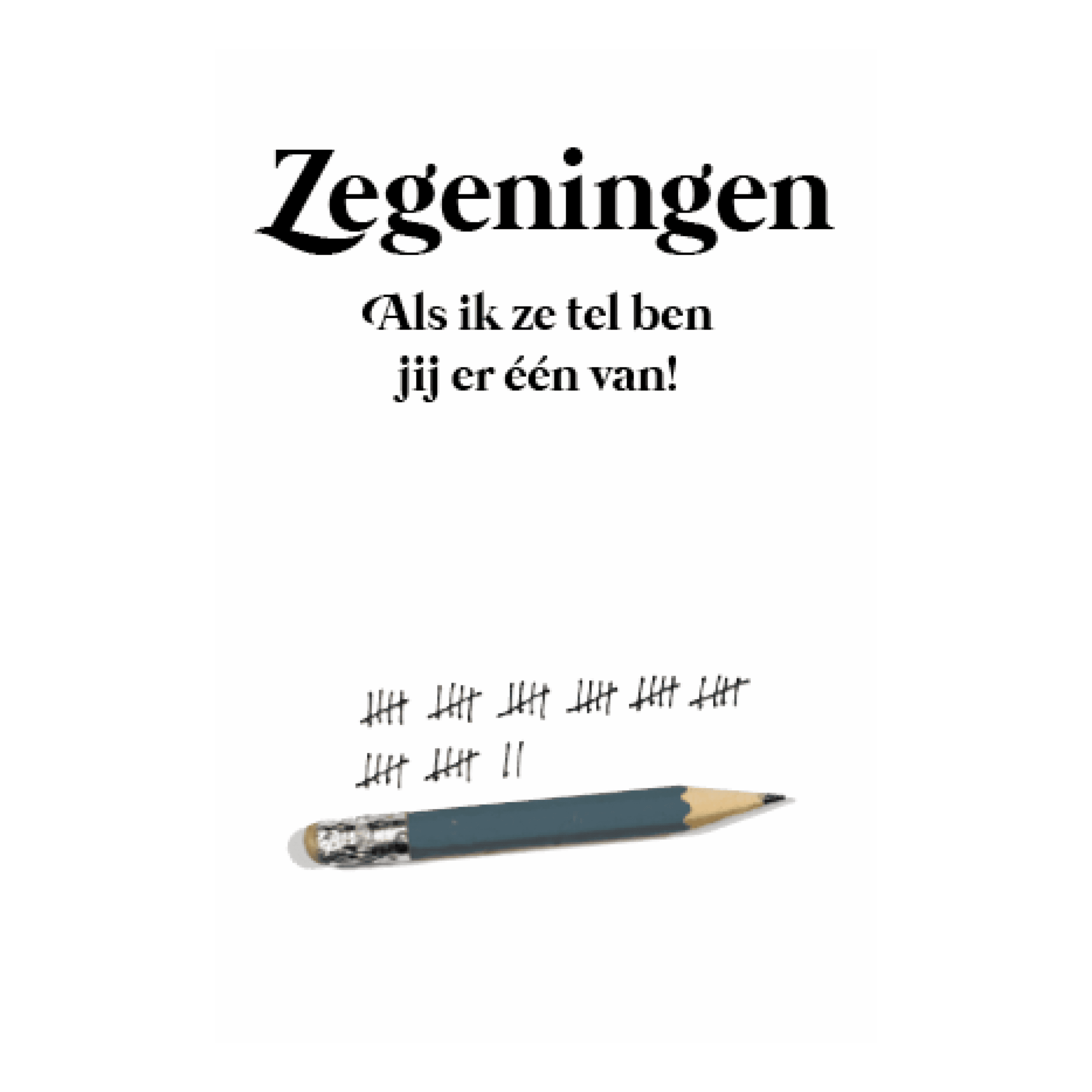 Kaart 'Zegeningen tellen'