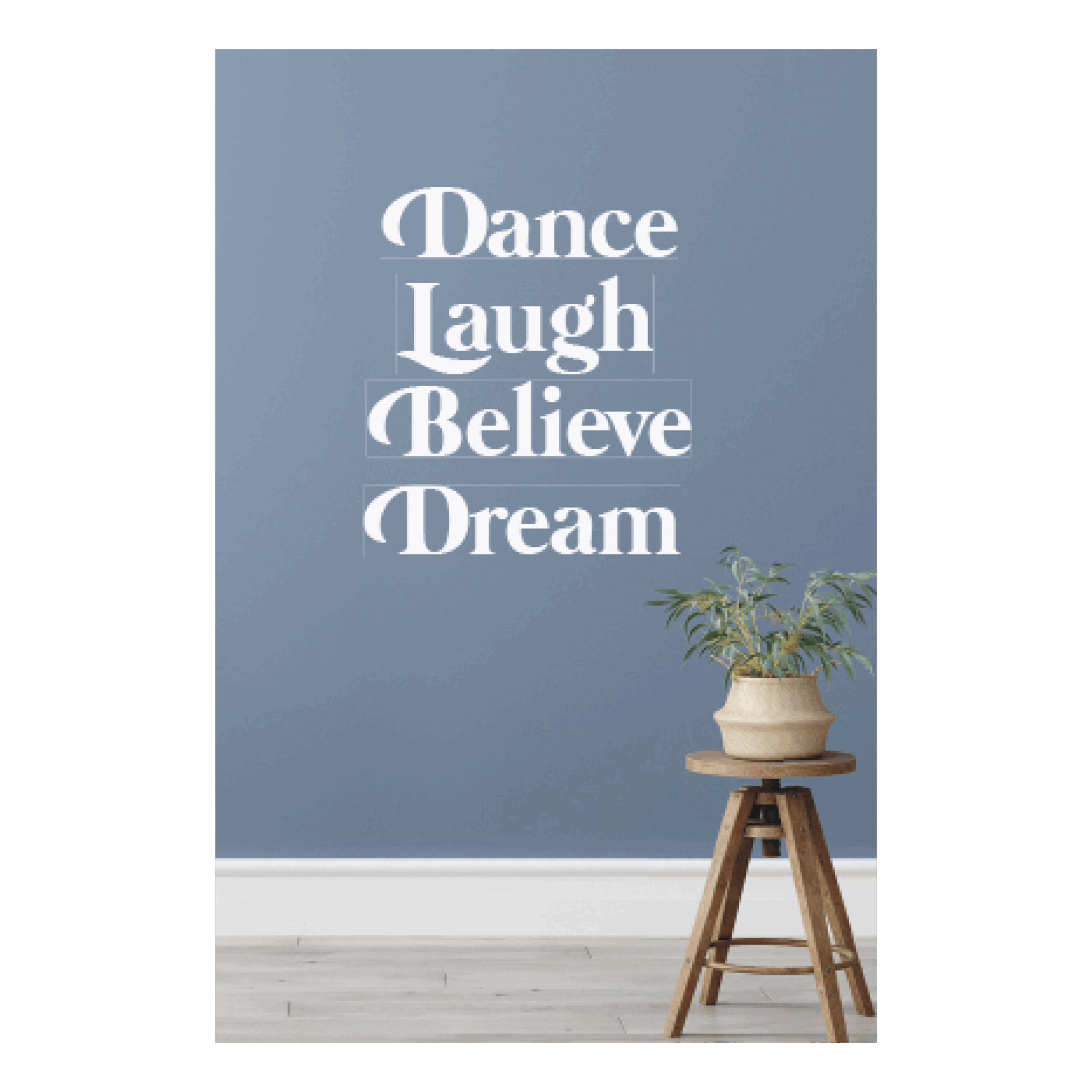 Kaart 'Dance Love Believe Dream'