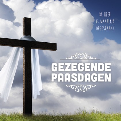 Paaskaart 'Kruis'