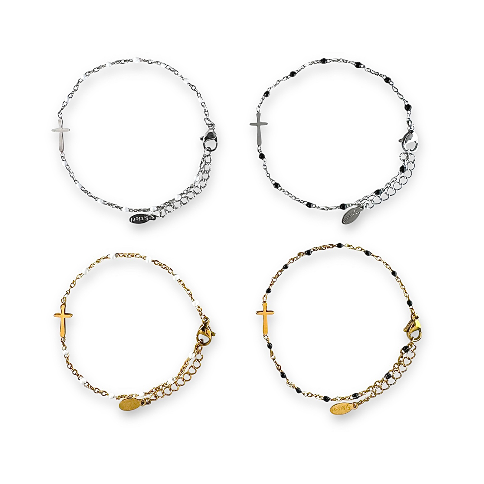 Armband kruisje-kralen