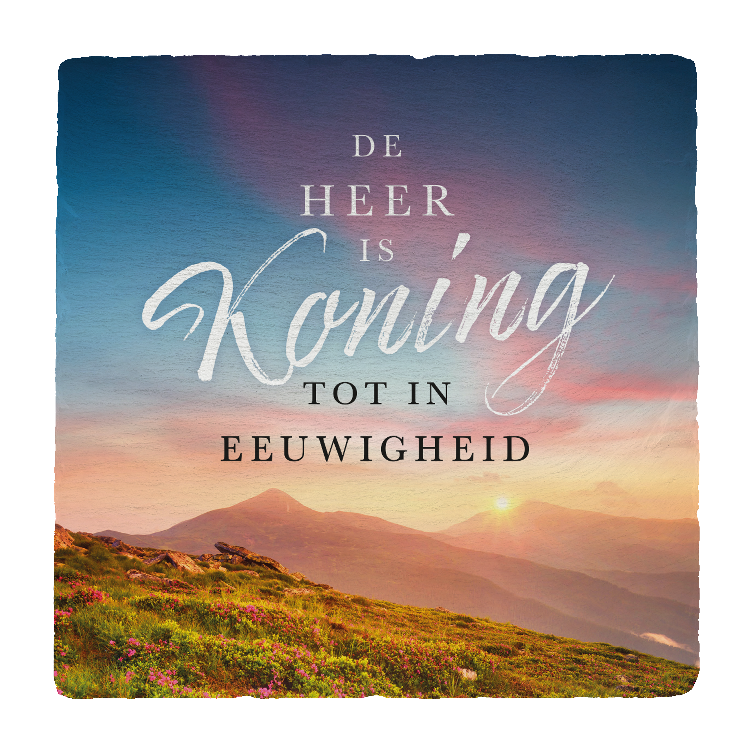 Leisteen 'De Heer is Koning'