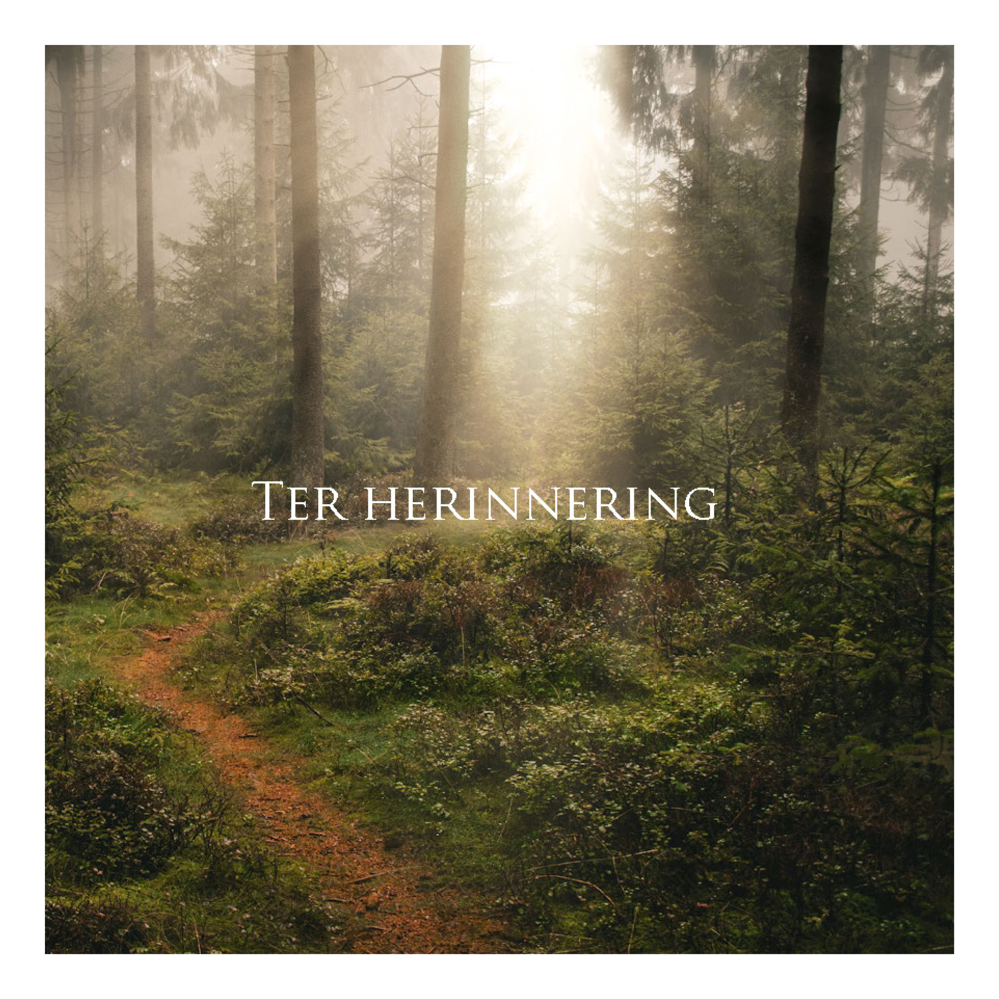 Wenskaart 'Ter herinnering'