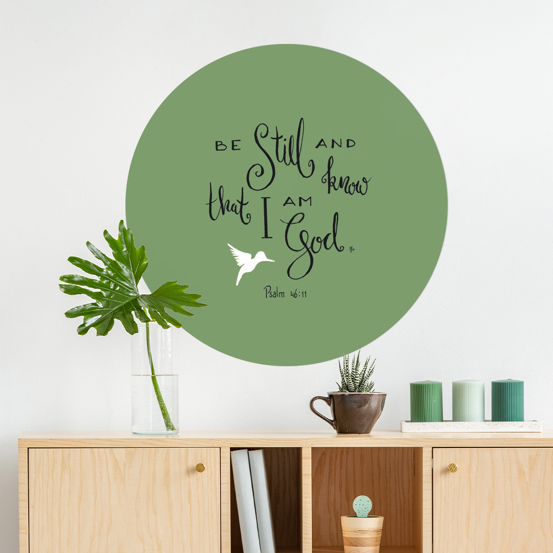 Muurcirkel 'Be still and know'