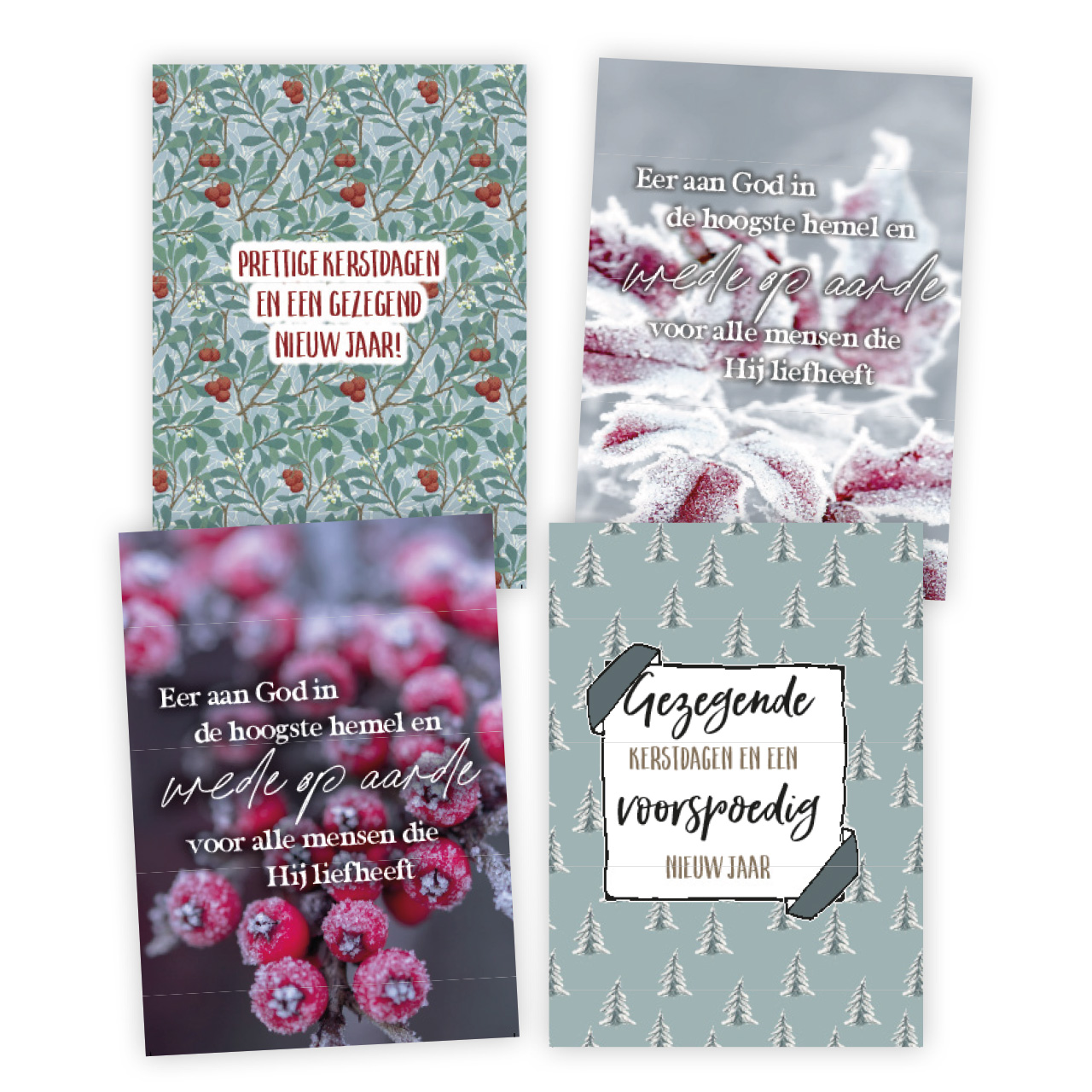 Voordeelpakje 12 kerstkaarten 2022 serie 6
