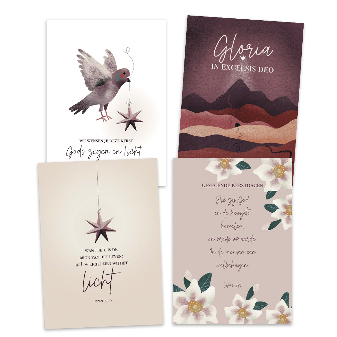 Voordeelpakje kerstkaarten Marjolein III