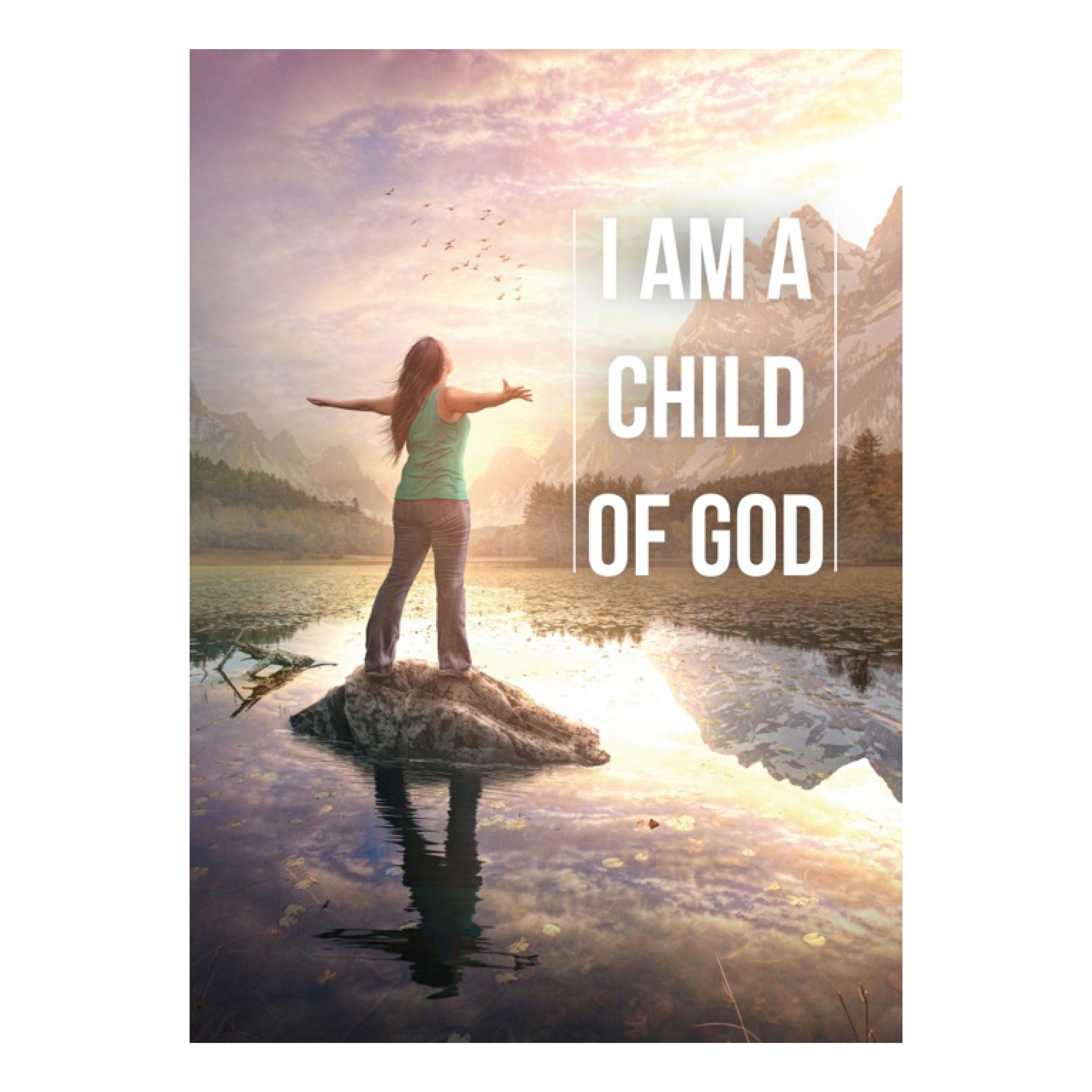 Poster 'I am a child of God - Mountains'