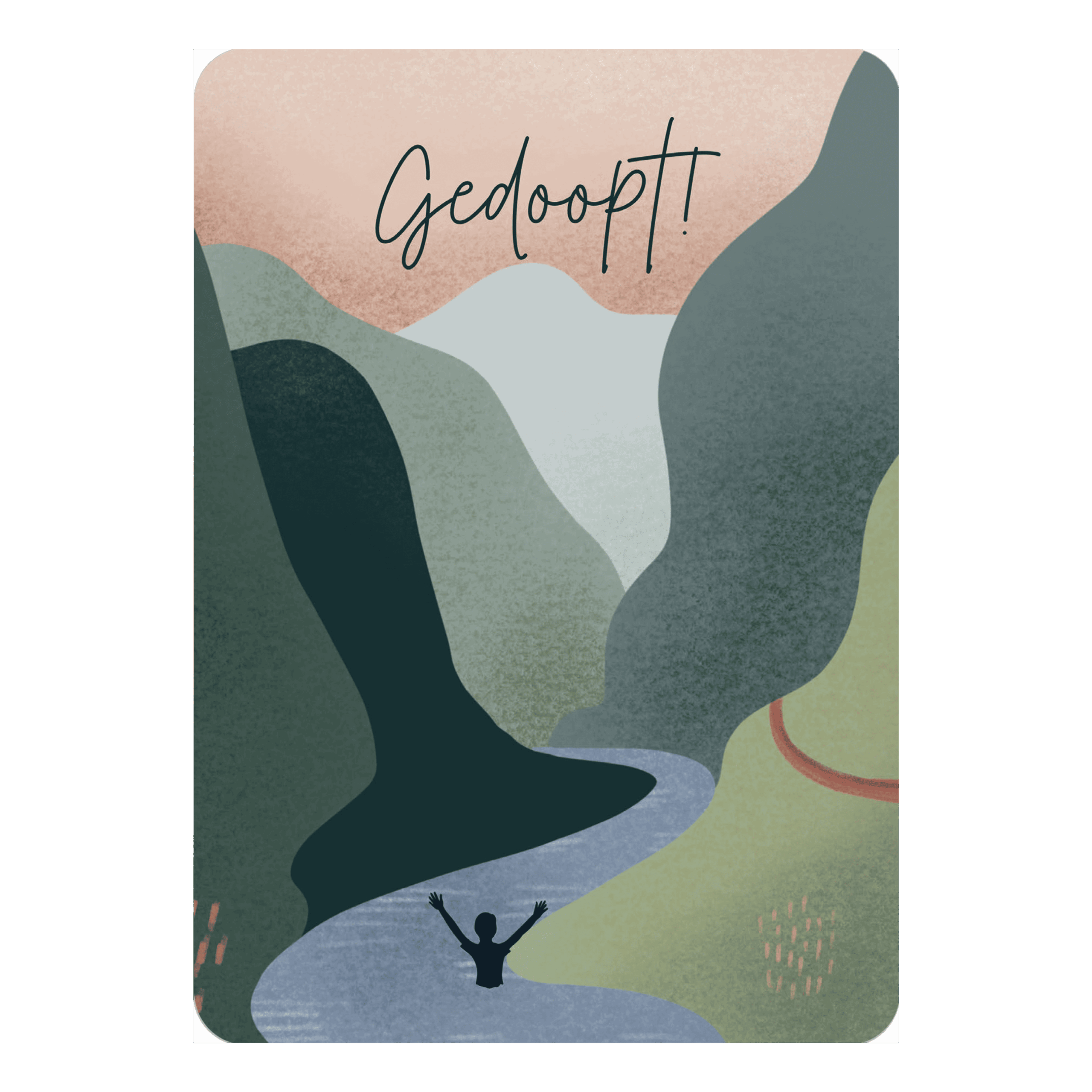 Kaart 'Gedoopt'