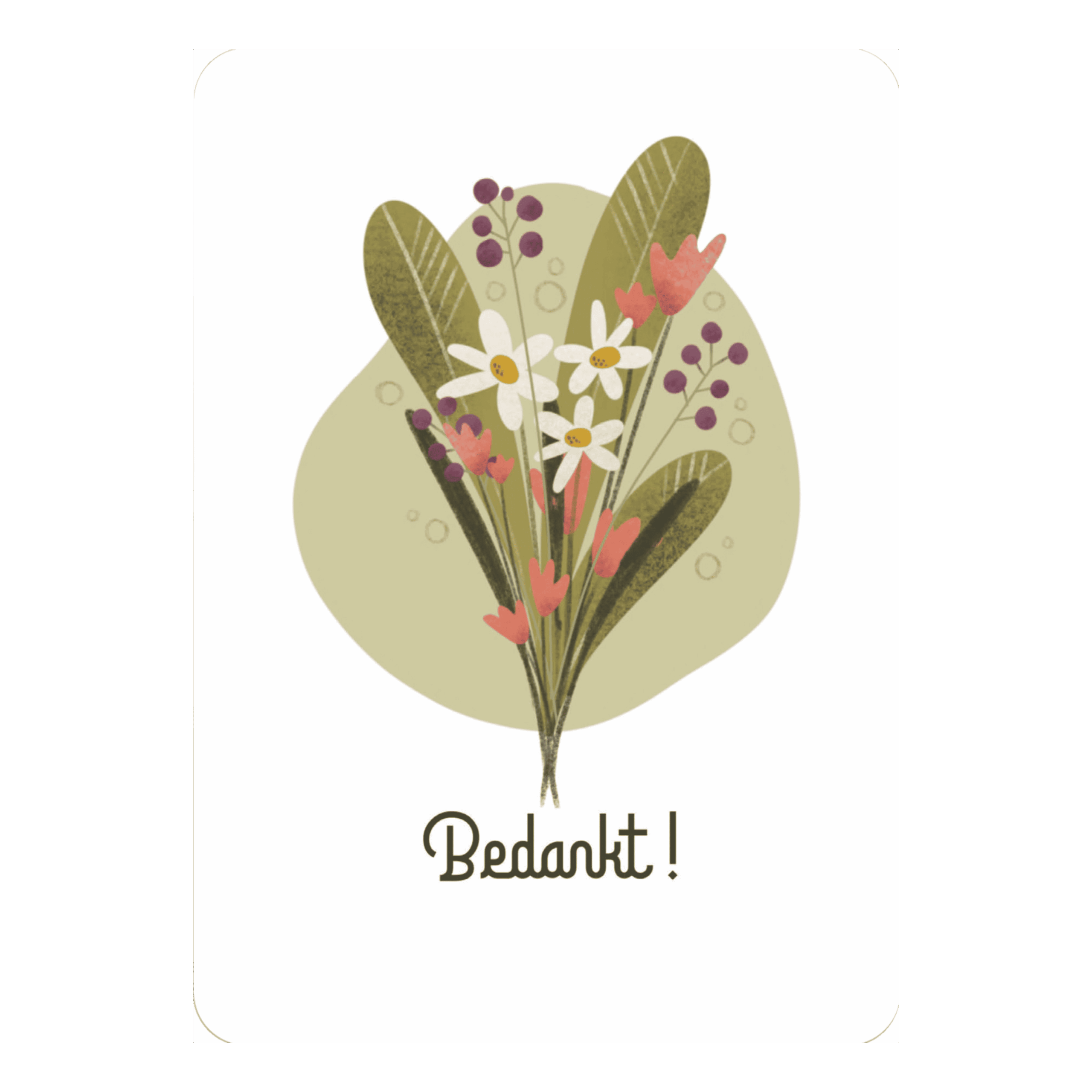 Kaart 'Bedankt'