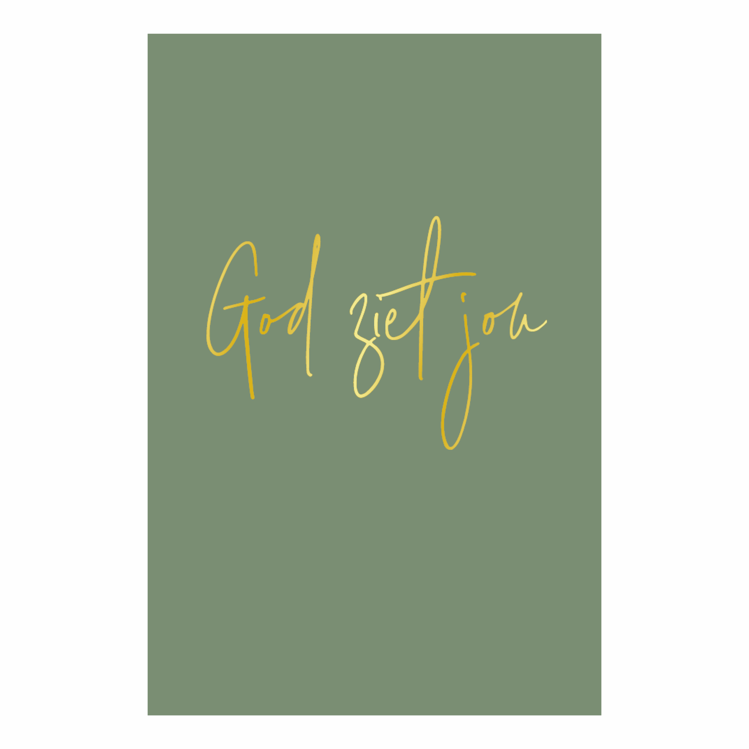 Kaart 'God ziet jou'