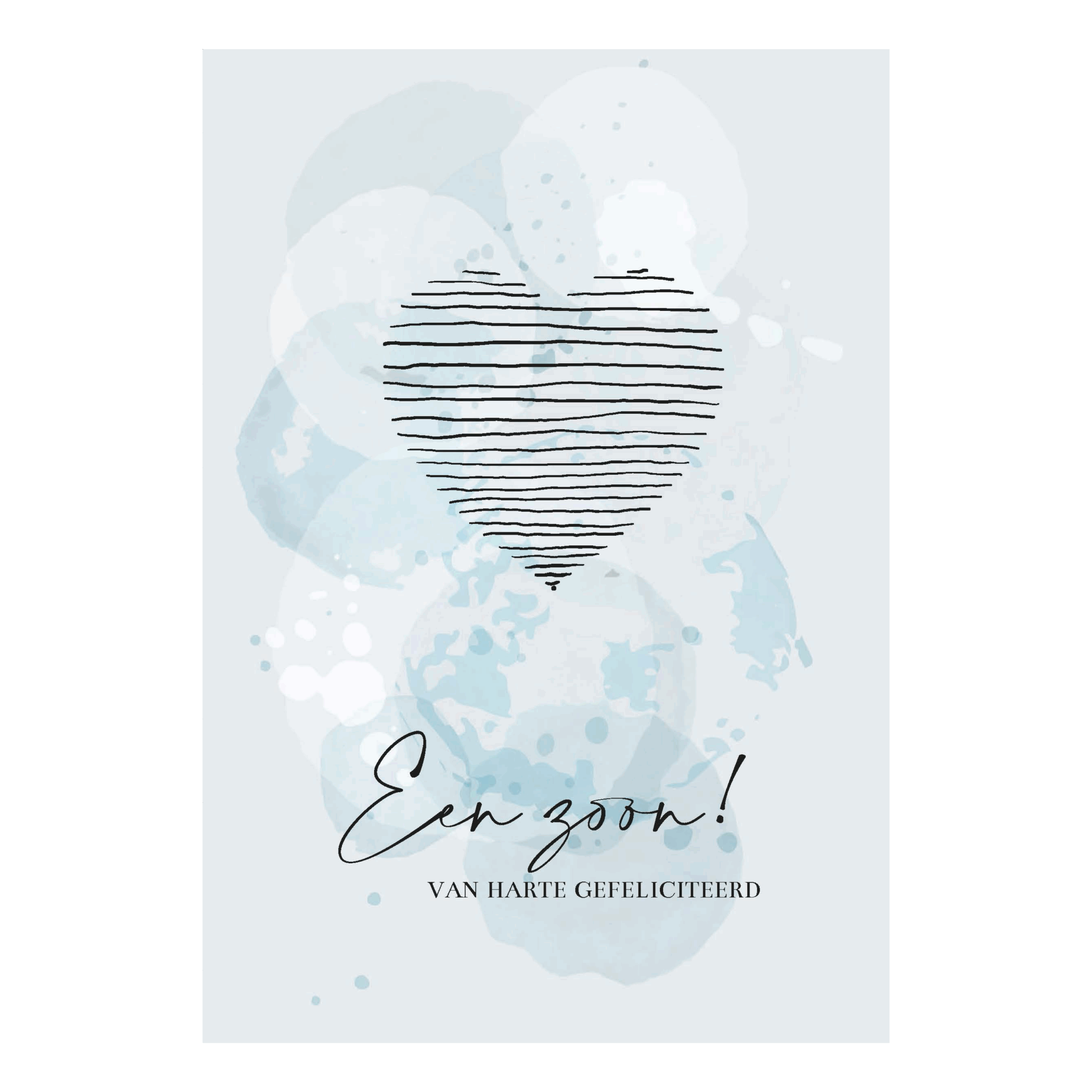 Wenskaart 'Een zoon'