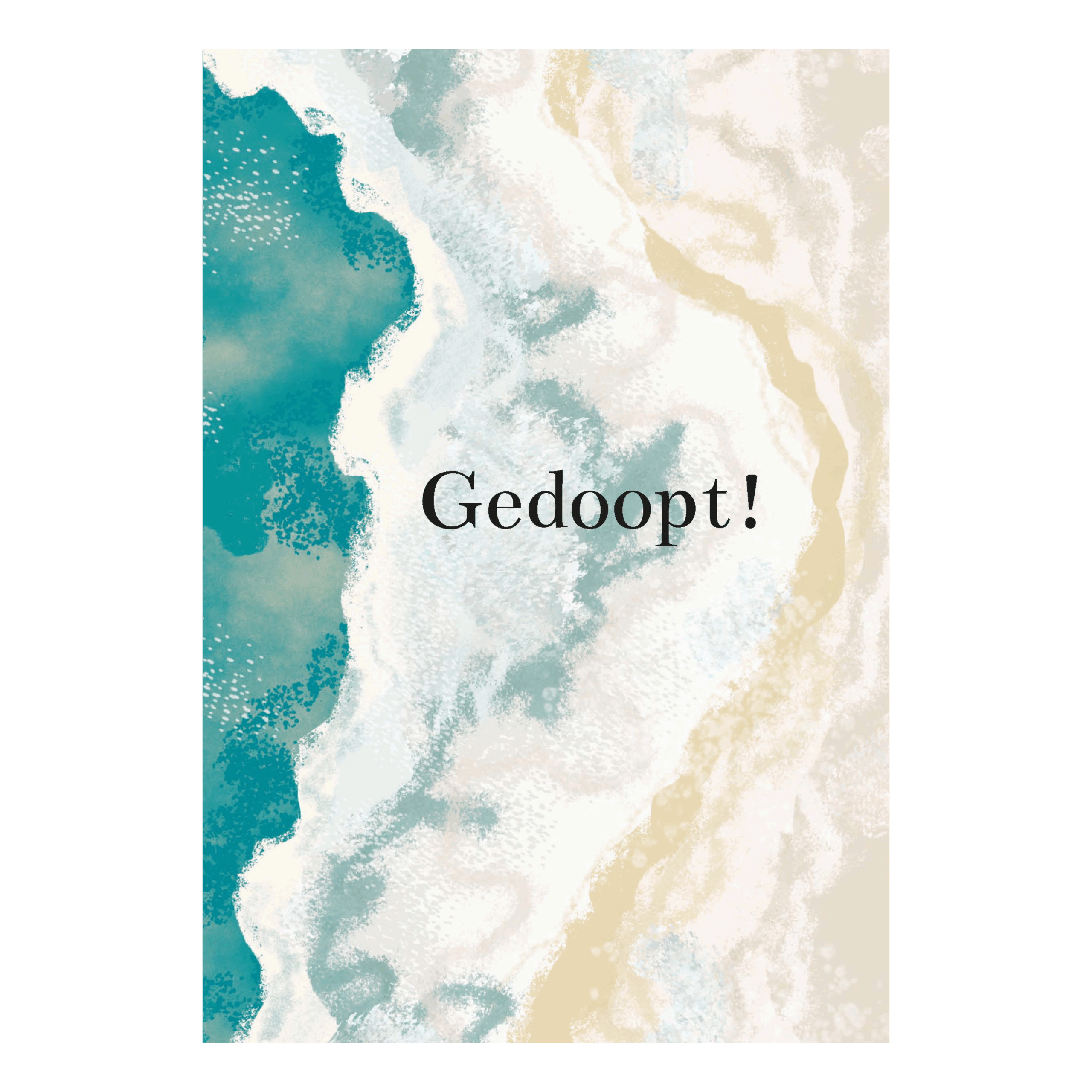 Wenskaart 'Gedoopt'