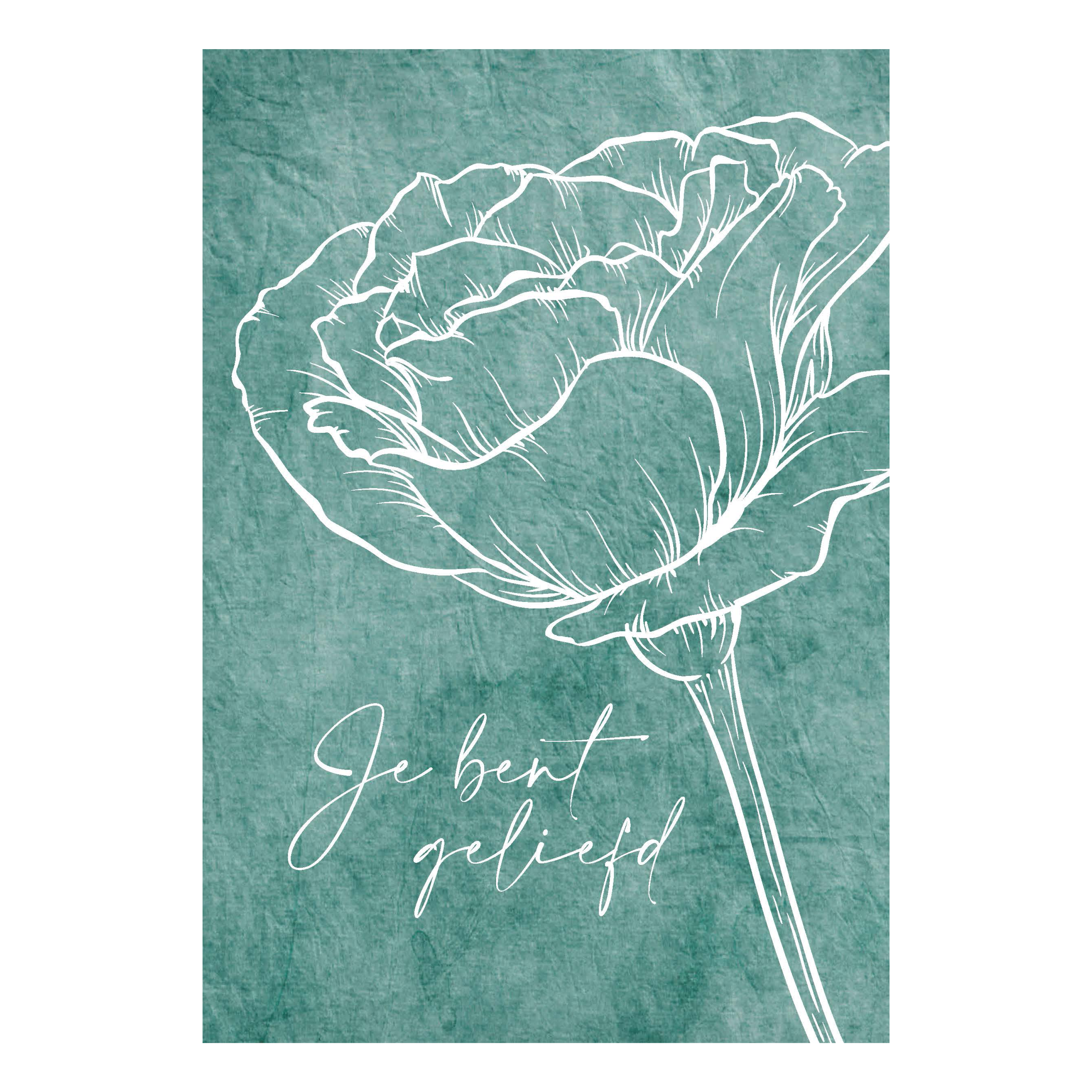 Wenskaart 'Je bent geliefd'