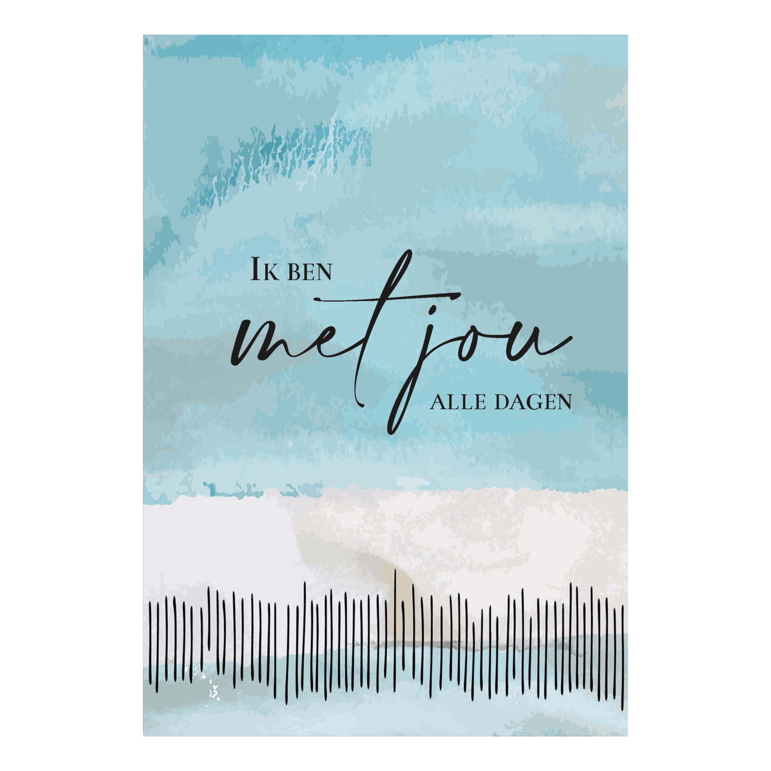 Wenskaart 'Ik ben met jou'