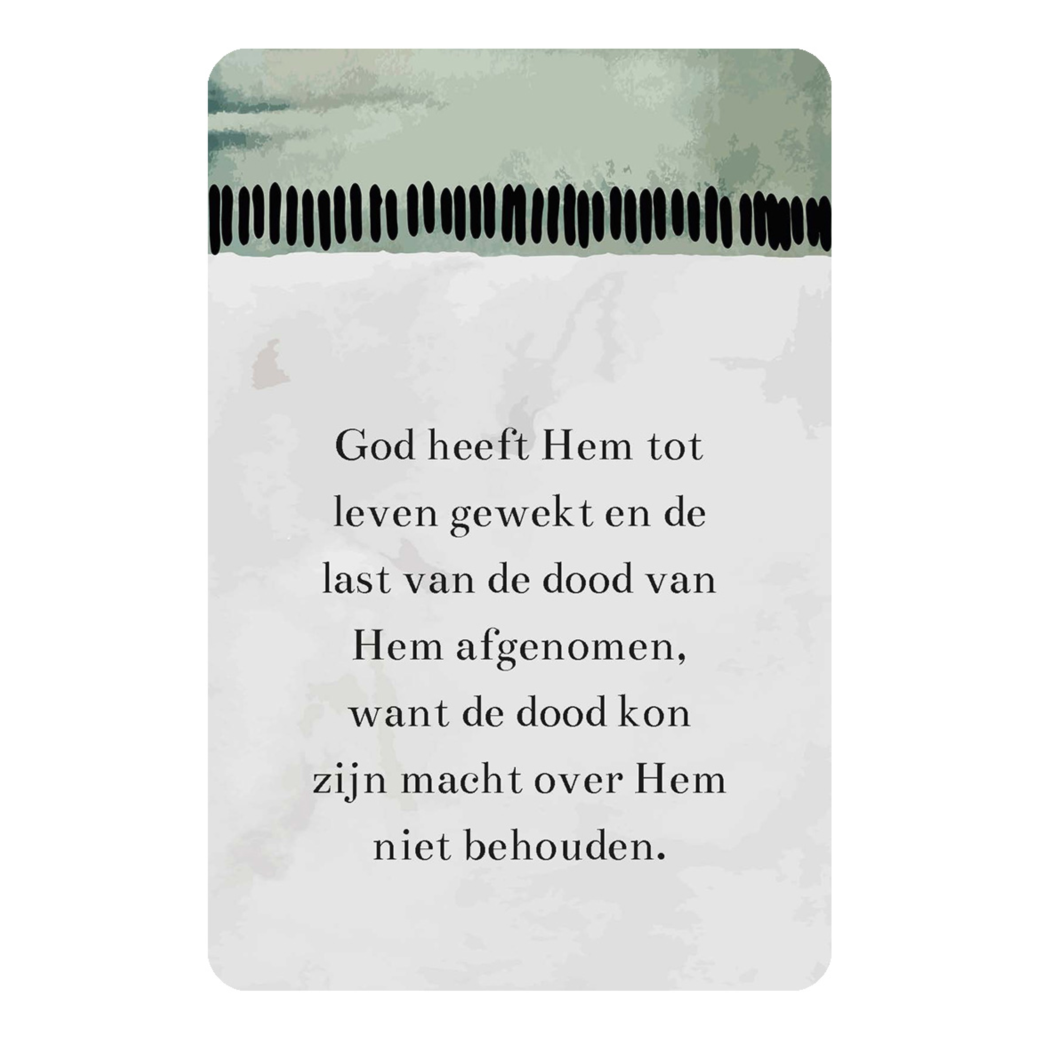 Minikaartje 'Tot leven gewekt'