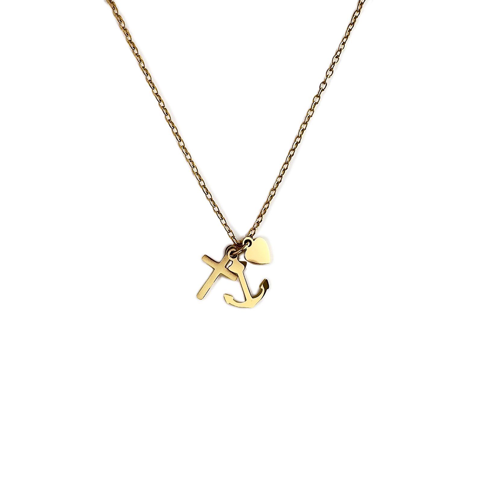 Ketting bedeltjes geloof, hoop, liefde - Afbeelding 2