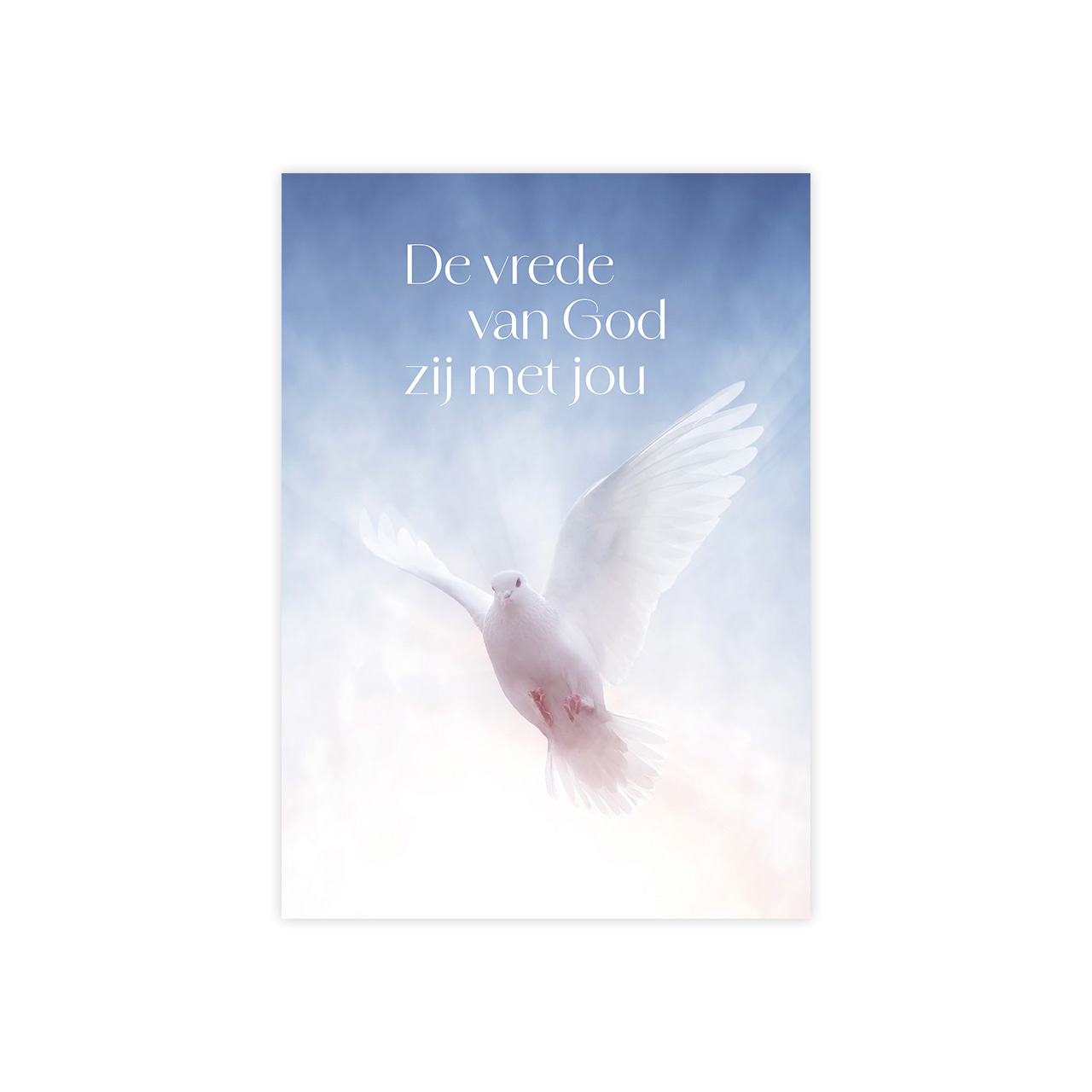 Voordeelkaart 'De vrede van God - duif'