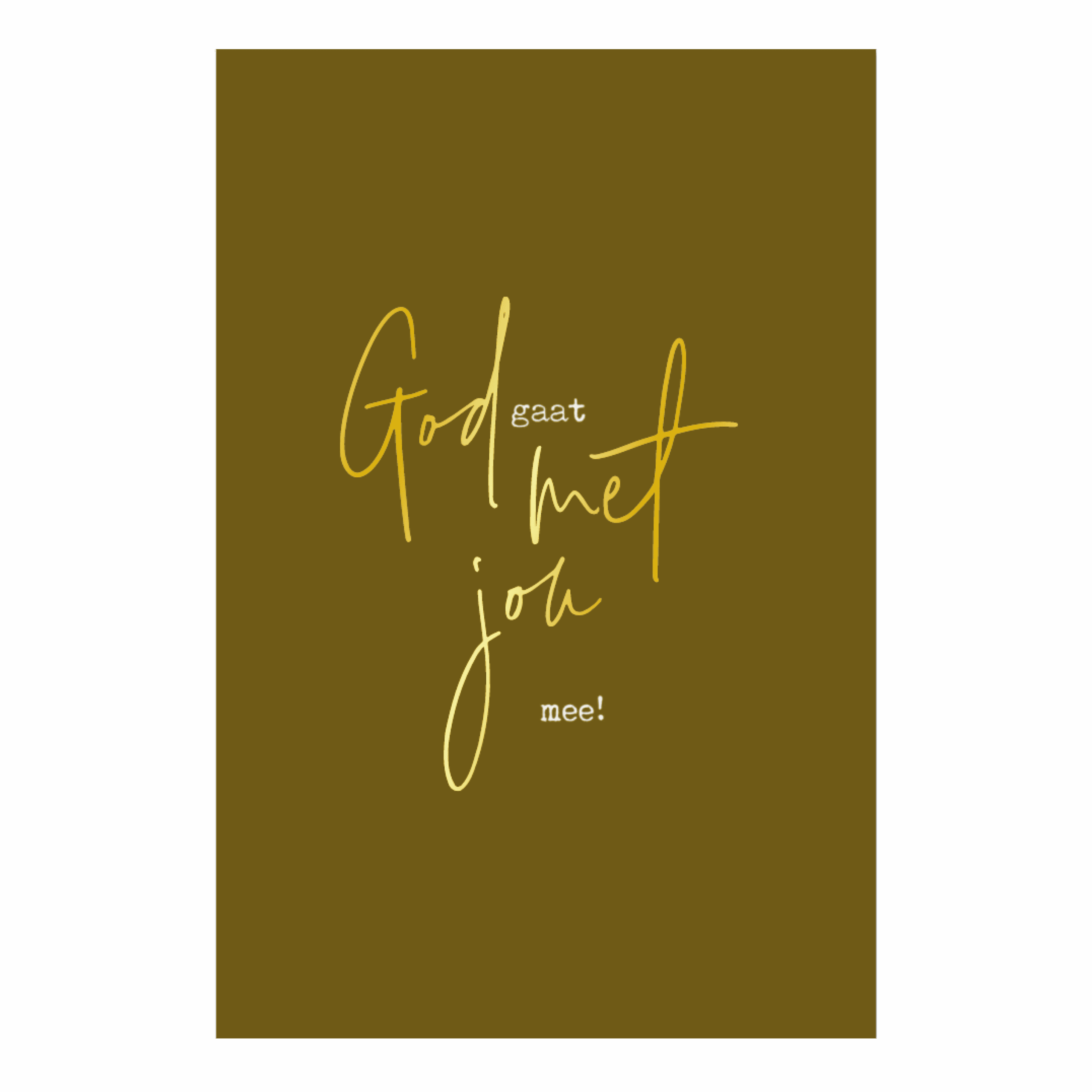 Kaart 'God gaat met jou mee'