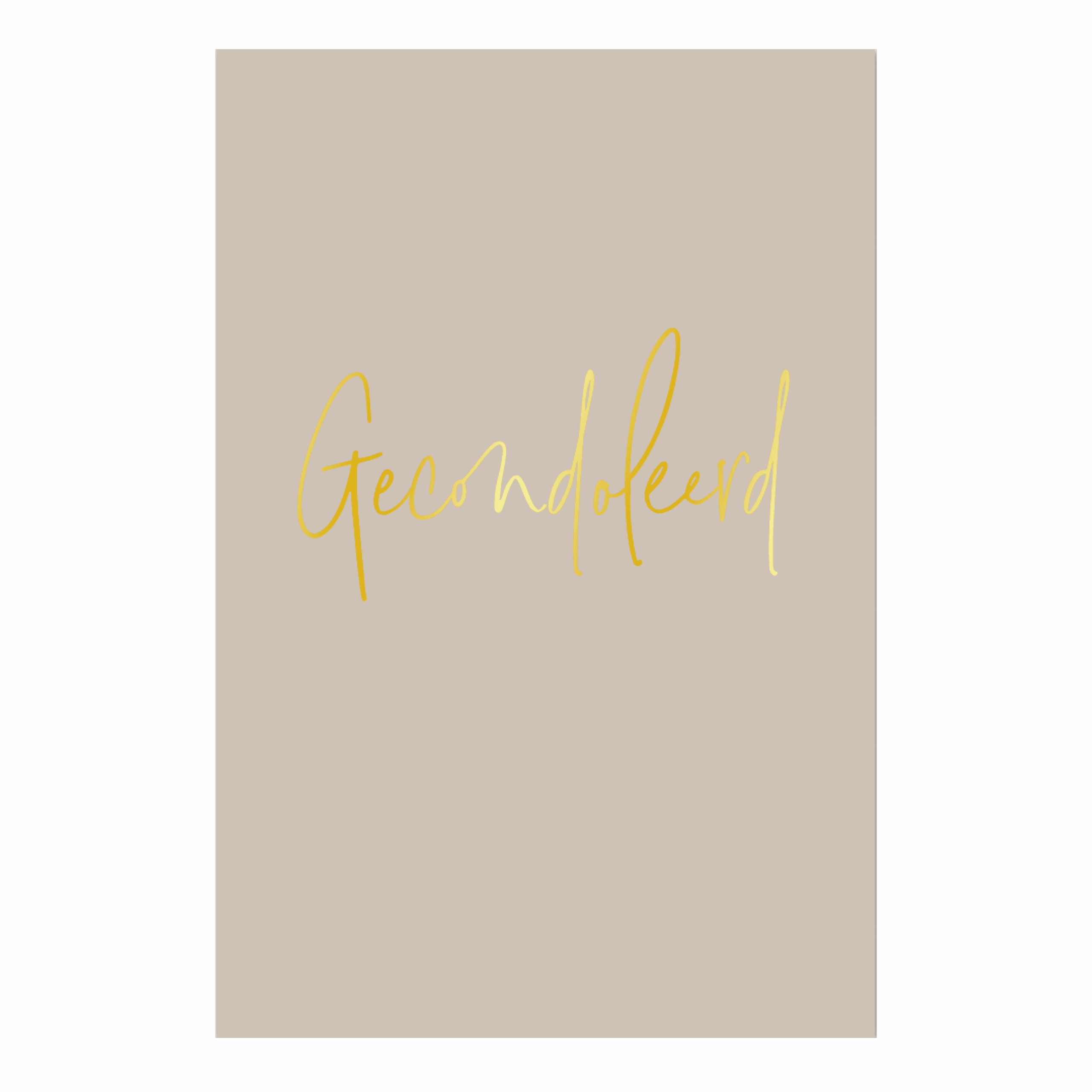 Kaart 'Gecondoleerd'