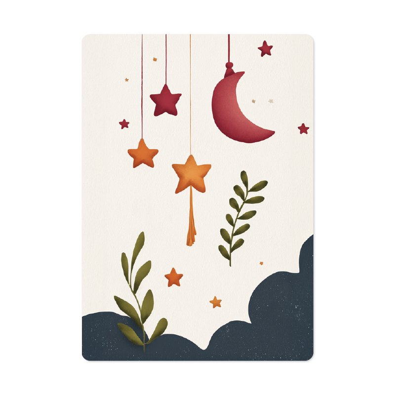 Kaart 'Maan en sterren'