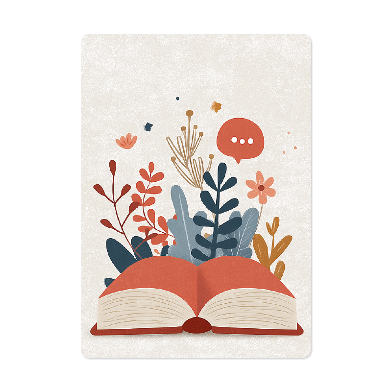 Kaart 'Open boek'