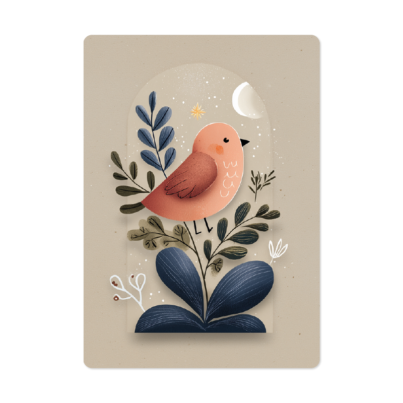Kaart 'Vogeltje'