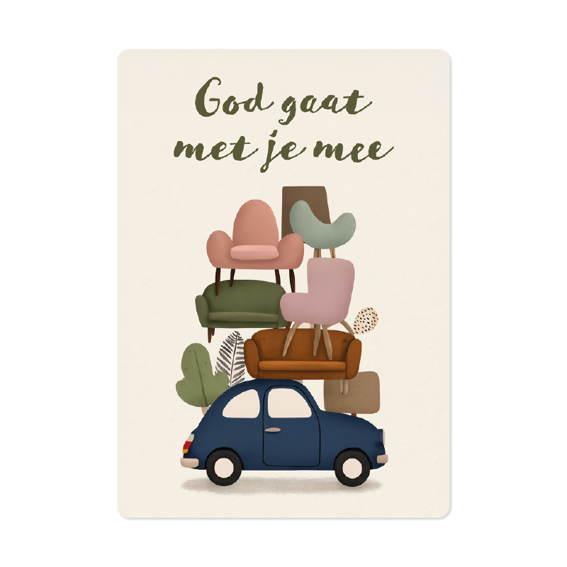 Kaart 'Auto met stoelen'