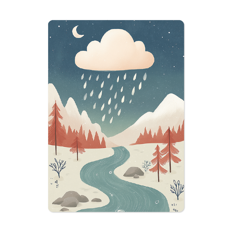 Kaart 'Winterlandschap'