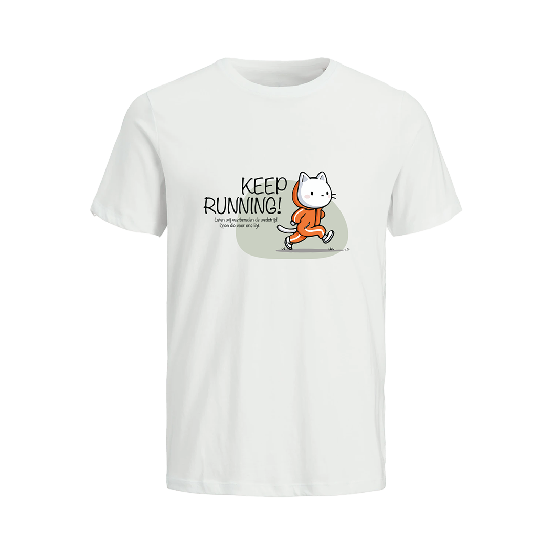 T-shirt Keep running